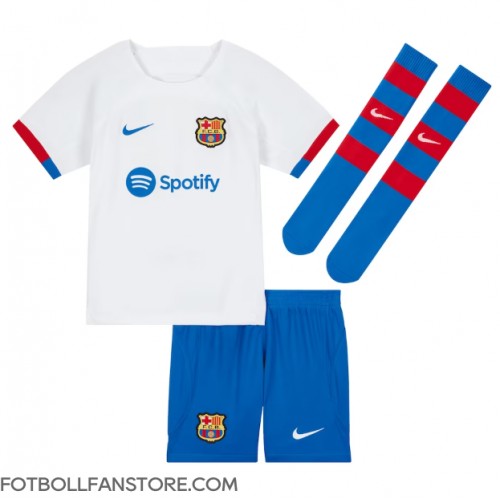 Barcelona Frenkie de Jong #21 Barnkläder Borta matchtröja till baby 2023-24 Kortärmad (+ Korta byxor) Billigt